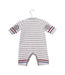 A White Rompers from Petit Bateau in size 0-3M for boy. (Back View)