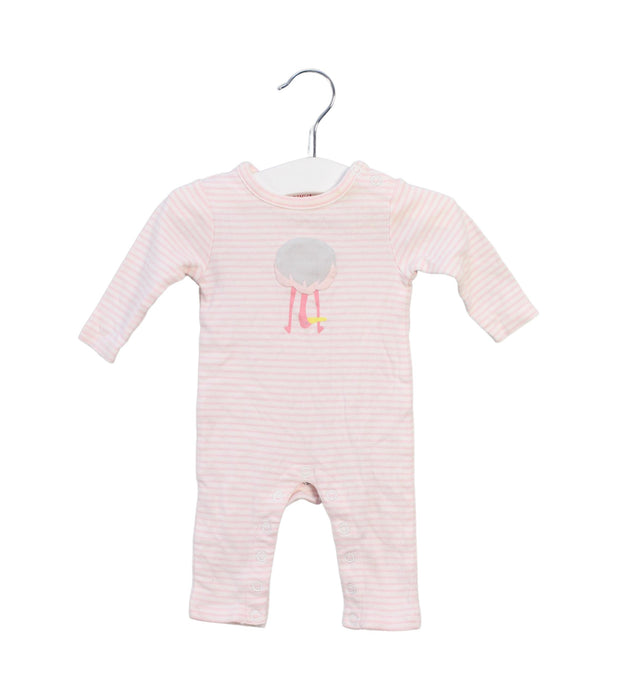 A White Long Sleeve Jumpsuits from Seed in size Newborn for girl. (Front View)