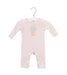 A White Long Sleeve Jumpsuits from Seed in size Newborn for girl. (Front View)