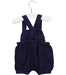 A Blue Overall Shorts from Jacadi in size 0-3M for girl. (Back View)