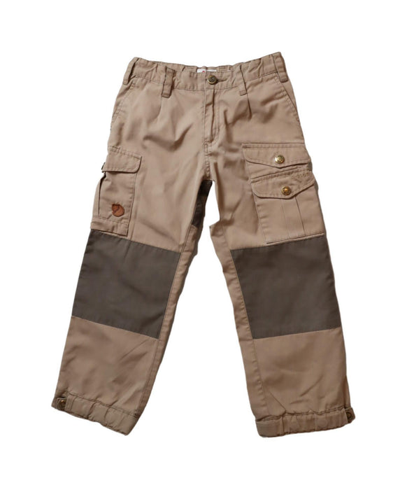 A Beige Casual Pants from Fjällräven in size 5T for boy. (Front View)