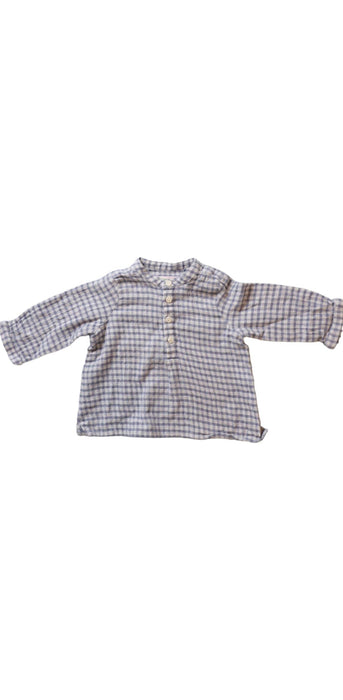 A Blue Long Sleeve Tops from Bonpoint in size 0-3M for boy. (Front View)