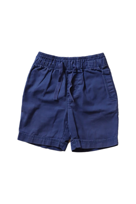 A Navy Shorts from Petit Bateau in size 18-24M for girl. (Front View)