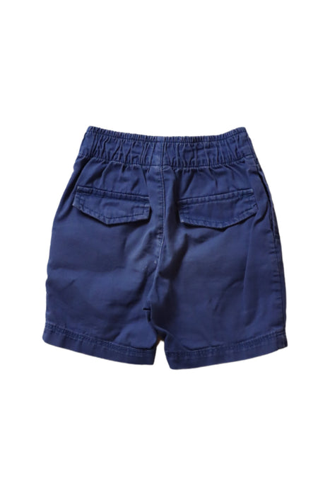 A Navy Shorts from Petit Bateau in size 18-24M for girl. (Back View)