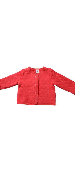 A Pink Lightweight Jackets from Petit Bateau in size 6-12M for girl. (Front View)