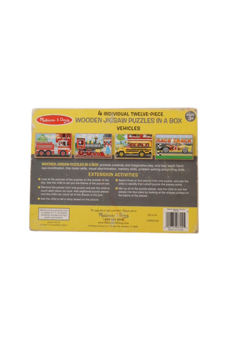 A Multicolour Board Games & Puzzles from Melissa & Doug in size 3T for boy. (Back View)