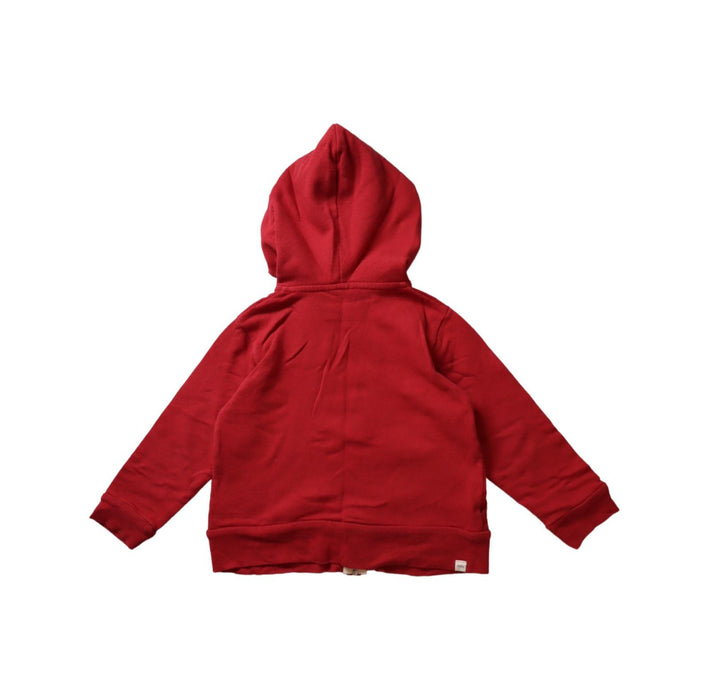 A Red Zippered Sweatshirts from Mini Mioche in size 4T for boy. (Back View)