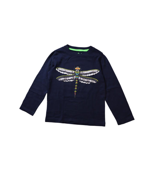 A Blue Long Sleeve T Shirts from Boden in size 4T---5T for boy. (Front View)