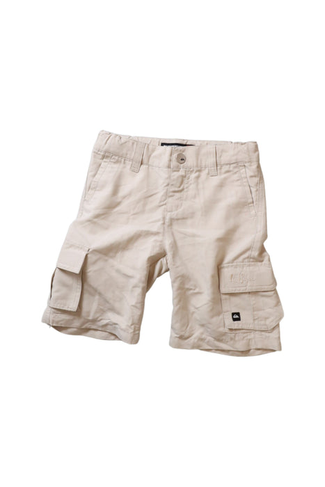 A White Shorts from Quiksilver in size 4T for boy. (Front View)