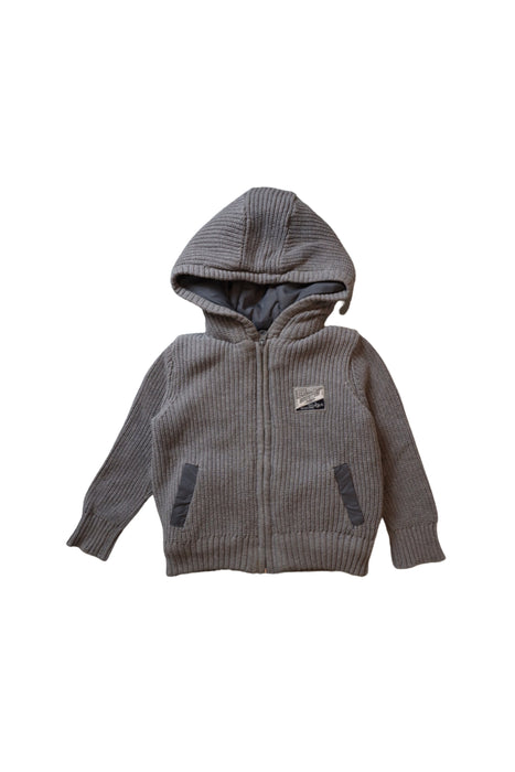 A Grey Puffer/Quilted Jackets from Vertbaudet in size 3T for neutral. (Front View)