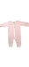 A Pink Long Sleeve Jumpsuits from Petit Bateau in size 6-12M for girl. (Front View)