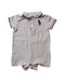 A Grey Short Sleeve Rompers from Ralph Lauren in size 0-3M for boy. (Front View)