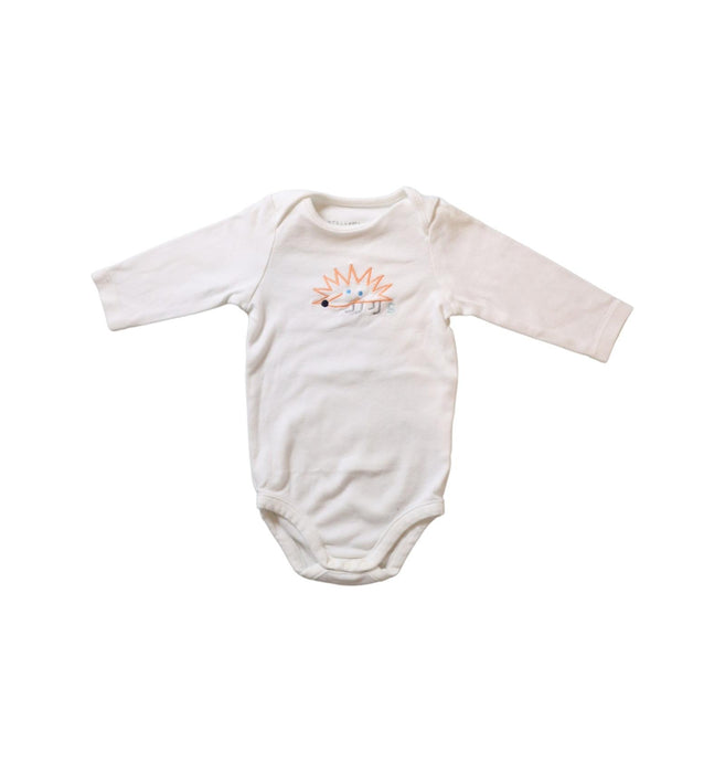 A White Long Sleeve Bodysuits from Stella McCartney in size 3-6M for neutral. (Front View)