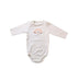 A White Long Sleeve Bodysuits from Stella McCartney in size 3-6M for neutral. (Front View)