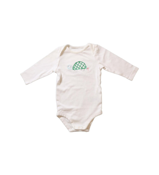 A White Long Sleeve Bodysuits from Stella McCartney in size 3-6M for neutral. (Front View)