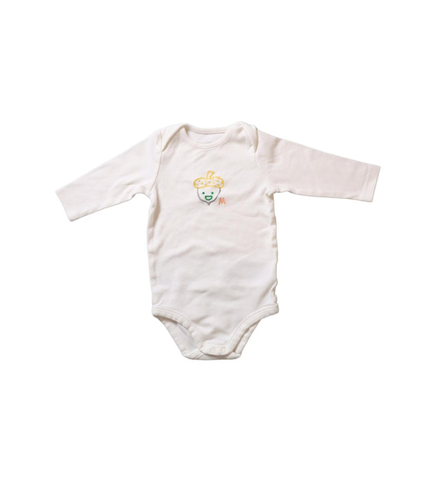 A White Long Sleeve Bodysuits from Stella McCartney in size 3-6M for neutral. (Front View)