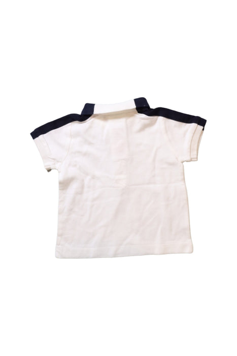A White Short Sleeve Polos from Jacadi in size 3-6M for boy. (Back View)