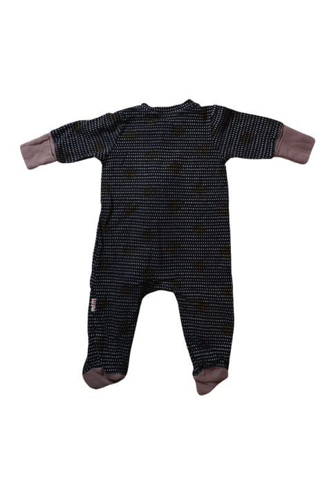 A Navy Onesies from TinyBitz in size 6-12M for boy. (Back View)