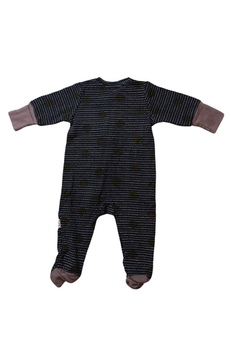 A Navy Onesies from TinyBitz in size 6-12M for neutral. (Back View)