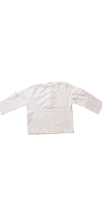 A White Long Sleeve Tops from Petit Bateau in size 6-12M for boy. (Back View)