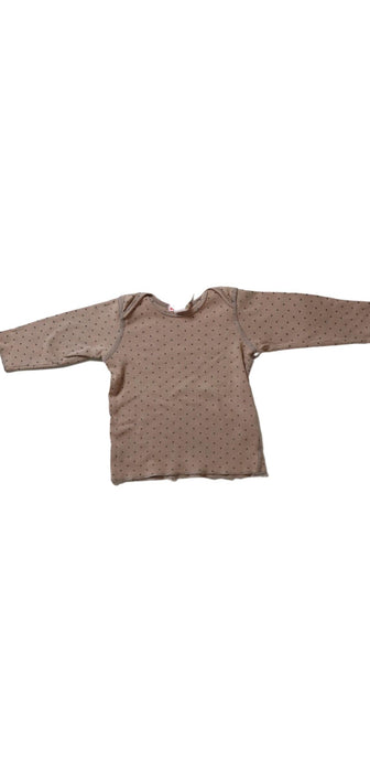 A Grey Long Sleeve Tops from Bonpoint in size 3-6M for girl. (Front View)