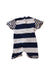 A Navy Short Sleeve Rompers from Coccodé in size 6-12M for boy. (Back View)