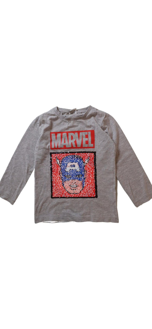 A Grey Long Sleeve Tops from Marvel in size 3T for boy. (Front View)