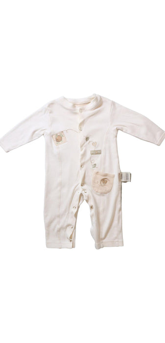 A Beige Long Sleeve Jumpsuits from Natures Purest in size 3-6M for neutral. (Front View)