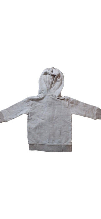 A Grey Zippered Sweatshirts from Seed in size 3-6M for boy. (Back View)