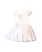 A White Short Sleeve Dresses from Petit Bateau in size 3T for girl. (Back View)