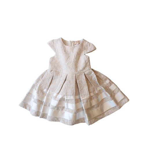 A White Short Sleeve Dresses from Caramelo Kids in size 2T for girl. (Front View)