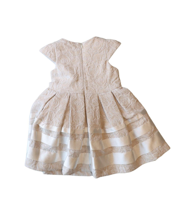 A White Short Sleeve Dresses from Caramelo Kids in size 2T for girl. (Back View)