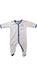 A Blue Onesies from Petit Bateau in size 3-6M for boy. (Front View)