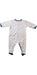 A Blue Onesies from Petit Bateau in size 3-6M for boy. (Back View)