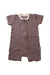 A Grey Short Sleeve Rompers from TinyBitz in size 3-6M for boy. (Front View)