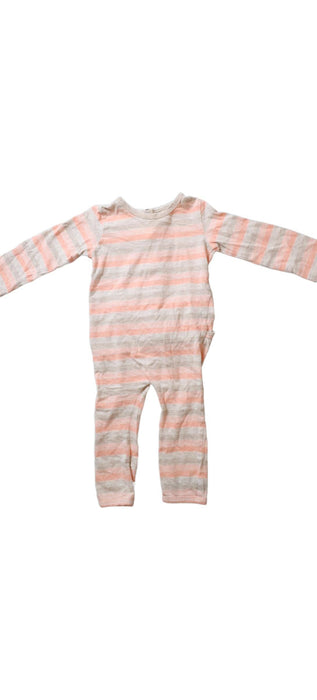 A Pink Long Sleeve Jumpsuits from Seed in size 3-6M for girl. (Front View)