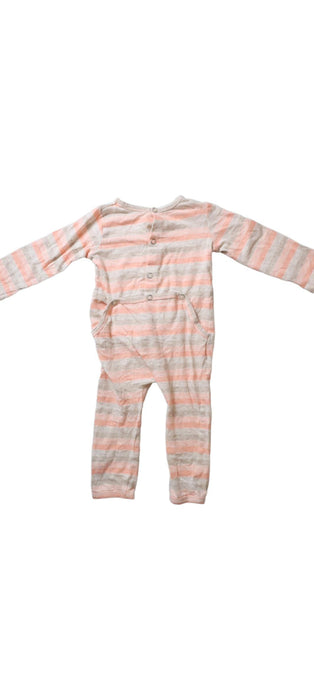 A Pink Long Sleeve Jumpsuits from Seed in size 3-6M for girl. (Back View)