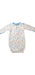 A White Nightgowns from Apple Park in size 6-12M for neutral. (Front View)