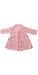 A Pink Long Sleeve Dresses from Ralph Lauren in size 0-3M for girl. (Back View)