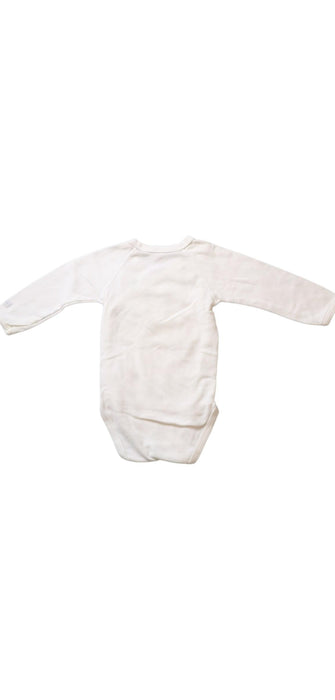 A White Long Sleeve Bodysuits from Petit Bateau in size 3-6M for neutral. (Back View)