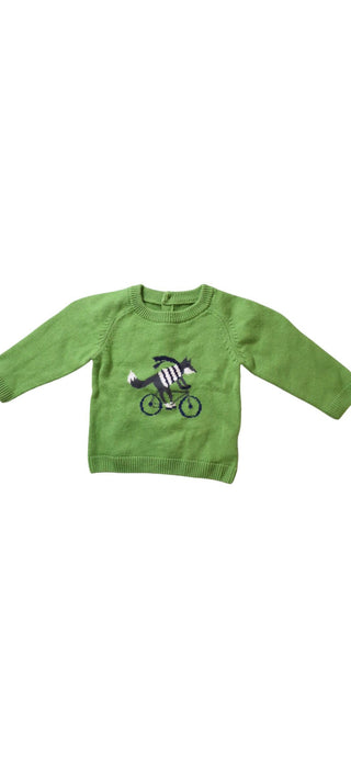 A Green Knit Sweaters from Jacadi in size 6-12M for boy. (Front View)