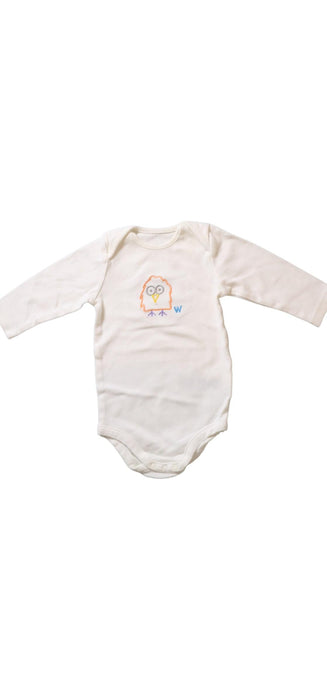 A White Long Sleeve Bodysuits from Stella McCartney in size 3-6M for neutral. (Front View)