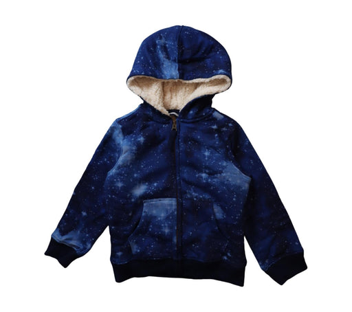 A Blue Zippered Sweatshirts from Lands' End in size 2T for boy. (Front View)