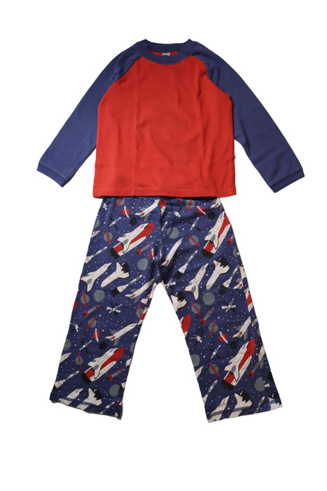 A Blue Pyjama Sets from Boden in size 3T for boy. (Front View)