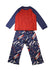 A Blue Pyjama Sets from Boden in size 3T for boy. (Front View)