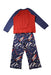 A Blue Pyjama Sets from Boden in size 3T for boy. (Back View)