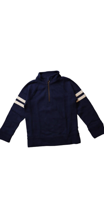 A Navy Zippered Sweatshirts from Crewcuts in size 3T for boy. (Front View)