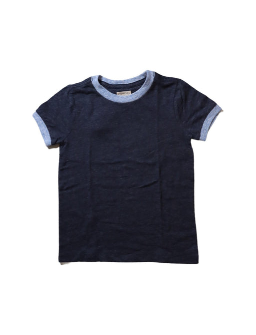 A Navy Short Sleeve T Shirts from Crewcuts in size 3T for boy. (Front View)