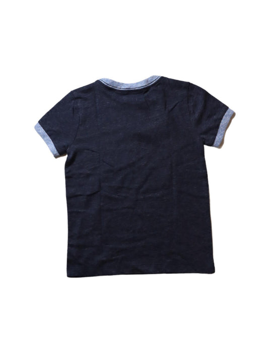 A Navy Short Sleeve T Shirts from Crewcuts in size 3T for boy. (Back View)