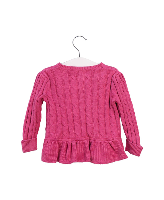 A Pink Cardigans from Ralph Lauren in size 6-12M for girl. (Back View)